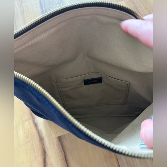 J. Crew Navy Velvet Clutch - Picture 4 of 6